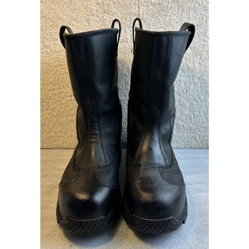 Dr Martens Steel Toe Black Industrial Work Boots Leather Air Wair Men 9 Women 10